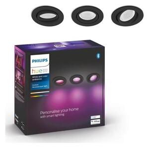 Philips - SET 3x LED RGB Prigušiva ugradbena svjetiljka Hue 1xGU10/5,7W/230V