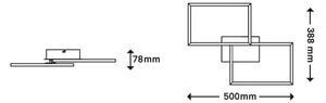 Briloner 3149-018 - LED Prigušivi ugradbeni luster FRAME 2xLED/15W/230V + DU