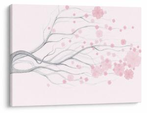 Slika - Rožnate rože (70x50 cm)