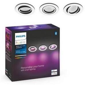 Philips - SET 3x LED RGB Prigušiva ugradbena svjetiljka Hue 1xGU10/5,7W/230V