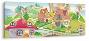 Slika - Pisano mesto (120x50 cm)
