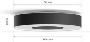 Philips-LED RGB Prigušiva stropna svjetiljka Hue LED/33,5W/230V pr. 381 mm crna