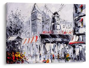 Slika - Ulica v Parizu, oljna slika (70x50 cm)