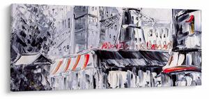 Slika - Ulica v Parizu, oljna slika (120x50 cm)