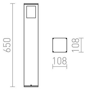 RED - Design Rendl - R10433 - Vanjska lampa PONDER 1xE27/18W/230V IP44 crna