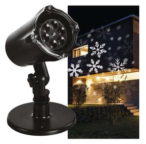 Emos Božićni projektor, pahulje i snijeg, LED, hladno bijela, IP44