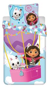 Pamučna dječja posteljina za krevet za jednu osobu 140x200 cm Gabby's Dollhouse "Balloon" – Jerry Fabrics