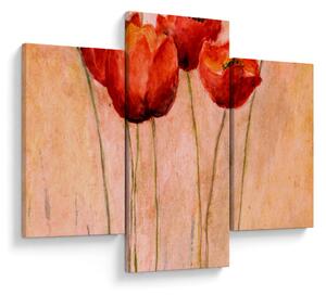 Slika - Rdeči tulipani (90x60 cm)