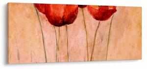 Slika - Rdeči tulipani (120x50 cm)