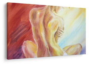 Slika počivajoče ženske, oljna slika (90x60 cm)