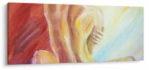 Slika počivajoče ženske, oljna slika (120x50 cm)