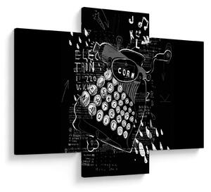 Slika - Risba v slogu Banksyja (90x60 cm)
