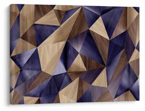 Slika - 3D leseni trikotniki (70x50 cm)