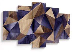 Slika - 3D leseni trikotniki (150x105 cm)