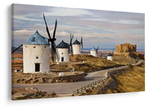 Slika - Mlini na veter Consuegra, Španija (90x60 cm)