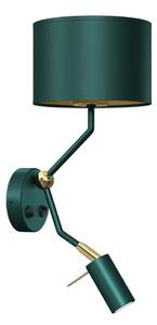 Zidna lampa VERDE 1xE27/60W/230V + 1xGU10-MR11/7W zelena