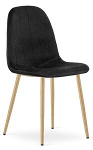 Blagovaonska stolica PADVA VELVET, crna
