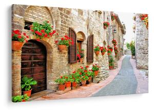 Slika - Slikovita italijanska uličica (90x60 cm)