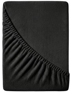 Frotirna plahta crna 160x200 cm
