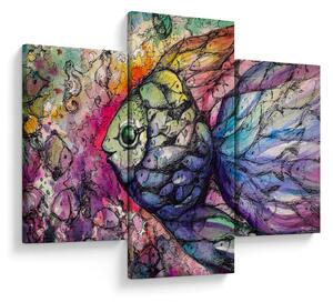Slika - Pisane ribe (90x60 cm)
