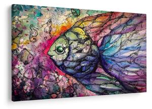 Slika - Pisane ribe (90x60 cm)