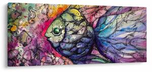 Slika - Pisane ribe (120x50 cm)