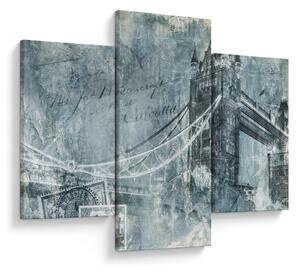 Slika - Tower Bridge v hladnih tonih (90x60 cm)