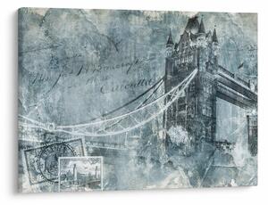 Slika - Tower Bridge v hladnih tonih (70x50 cm)