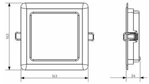 Opple 26664 - LED Ugradbena svjetiljka za kupaonicu LED/12W/230V 3000K IP44