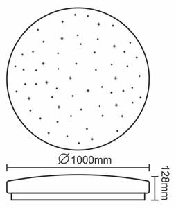 LED Prigušiva stropna svjetiljka LED/150W/230V