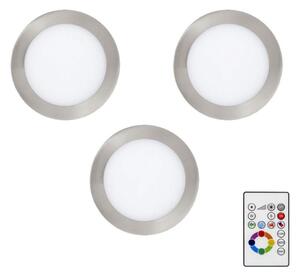 Eglo 78738-SET 3x LED RGBW Prigušiva ugradbena svjetiljka TINUS 4,8W/230V + DU