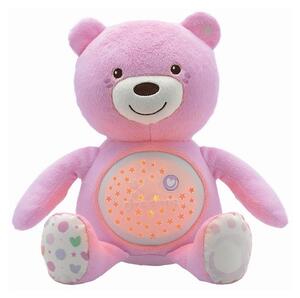 Chicco - Projektor s melodijama BABY BEAR 3xAAA ružičasta