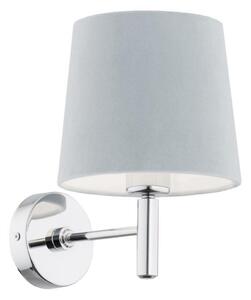 Argon 3910 - Zidna lampa BOLZANO 1xE27/15W/230V plava/sjajni krom