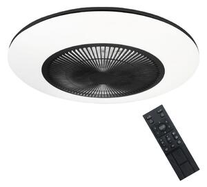 Brilagi - LED Prigušiva svjetiljka s ventilatorom AURA LED/38W/230V crna + DU