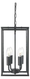 Searchlight 4244BK - Luster na lancu LANTERN NOIR 4xE14/60W/230V