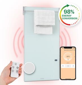 Klarstein Hot Spot Crystal Spotless Smart, infracrveni grijač, 750 W, aplikacija, bijeli