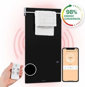 Klarstein Hot Spot Crystal Spotless Smart, infracrveni grijač, 750 W, aplikacija, crni