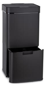 Klarstein Royal Trash Matte Black, kanta za smeće sa senzorom, 72 l, nehrđajući čelik, mat crna