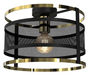 Nadgradni luster RIM 1xE27/60W/230V crna/zlatna