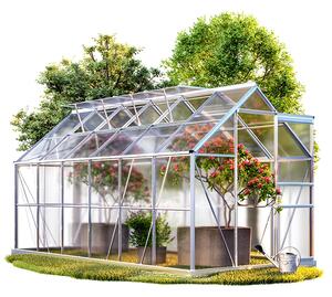 Plastenik od polikarbonata 380 cm x 190 cm x 195 cm - 7,22m2
