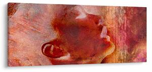 Slika - profil ženskega obraza (120x50 cm)