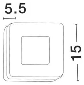 TUNE VANJSKA ZIDNA SVJETILJKA LED 9W/3000K/620lm/IP65/BIJELA NL9529720