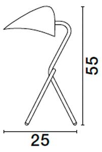 CORK STOLNA LAMPA E27 /IP20/CRNA & ZLATNA NL9501234