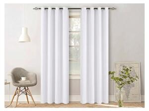 Bijela zavjesa OXFORD 140x270 cm Sistem za vješanje: Traka za nabiranje
