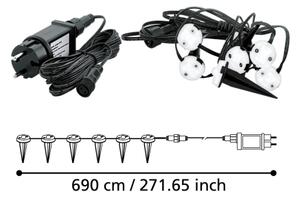 Eglo 900117 - LED Vanjski dekorativni lanac SPINETOLI 6xLED IP65