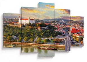 Slika - Panorama Bratislave, Slovaška (150x105 cm)