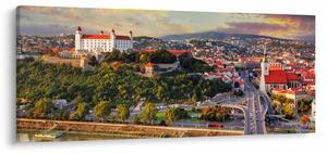 Slika - Panorama Bratislave, Slovaška (120x50 cm)
