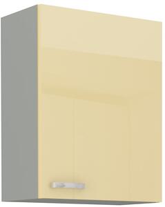 Zondo.hr Gornji kuhinjski ormarić Kelyn 45 G-72 1F (korpus: krem sjaj + front: siva). 1134436