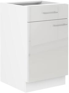 Zondo.hr Donji kuhinjski ormarić Lavera 50 D 1F 1S BB (korpus: bijela + front: bijeli sjaj). 1134514