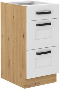 Zondo.hr Gornji kuhinjski ormarić Lucid 40 D 3s BB (korpus: hrast artisan + front: mdf bijela). 1134607